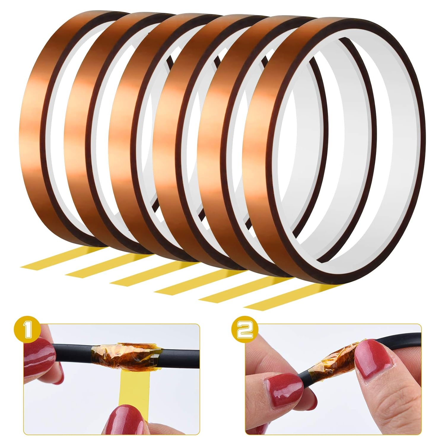 Best Selling | Kapton Polyimide Tape | Silver | Moisture Resistance | PCB Manufacturing | 1mm | Bulk Discounts | https://www.lvmeikapton.com